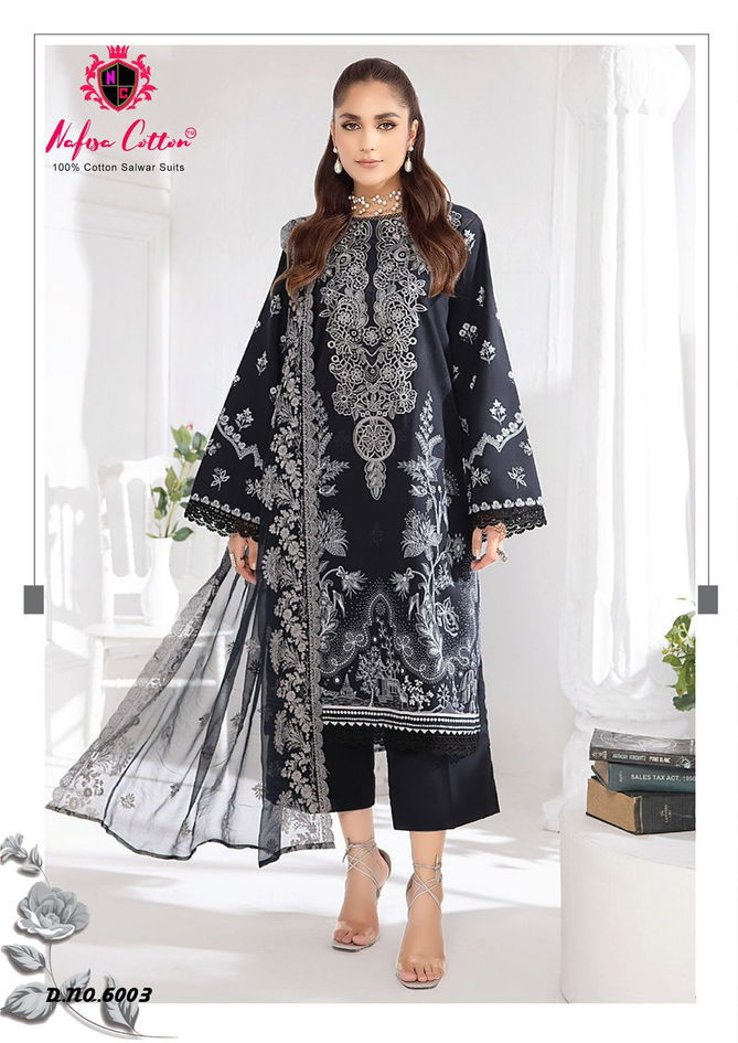 Black And White Vol 6 By Nafisa Karachi Cotton Dress Material Wholesale Price In Surat
